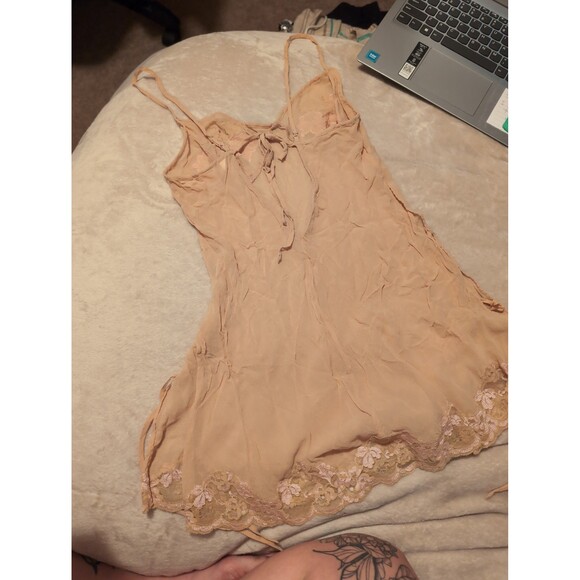 Vintage Victoria secret night gown lingerie floral uptown mini dress - Picture 5 of 8